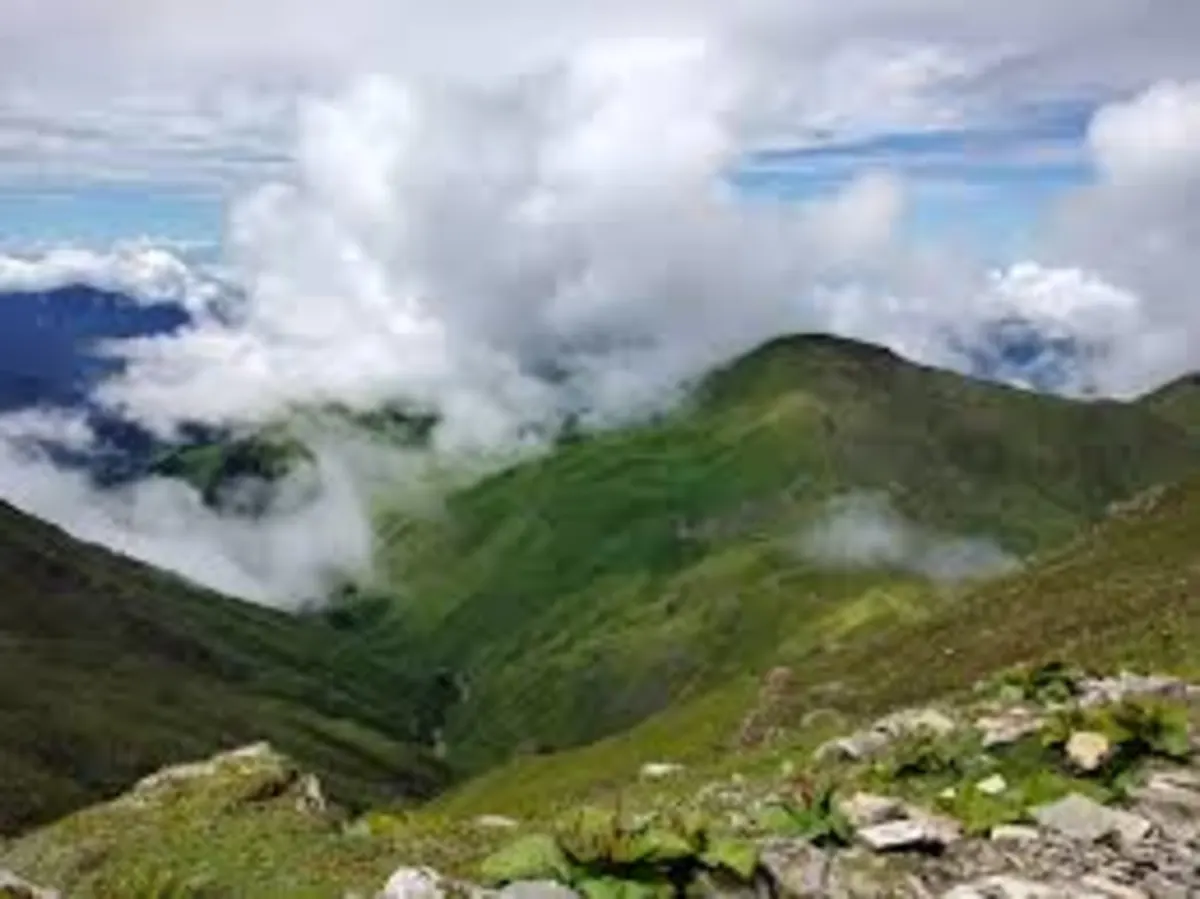 Views of Trishul (7,120 m) and Nanda Ghunti