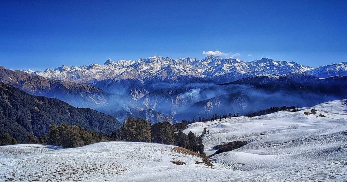 Views of Bandarpoonch, Kala Nag, and Srikanth peaks