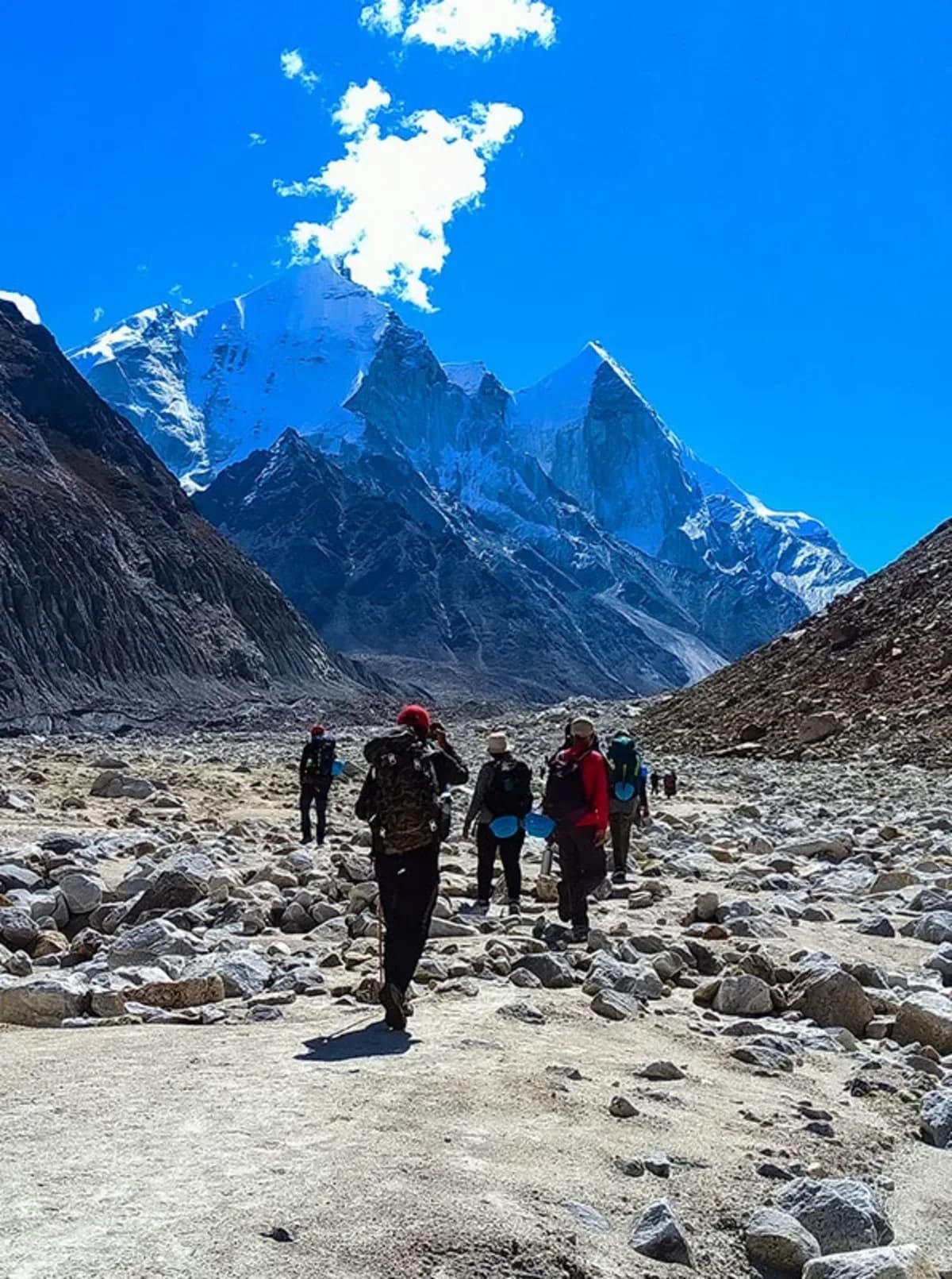 Gomukh — the glacier source of the sacred Ganges river