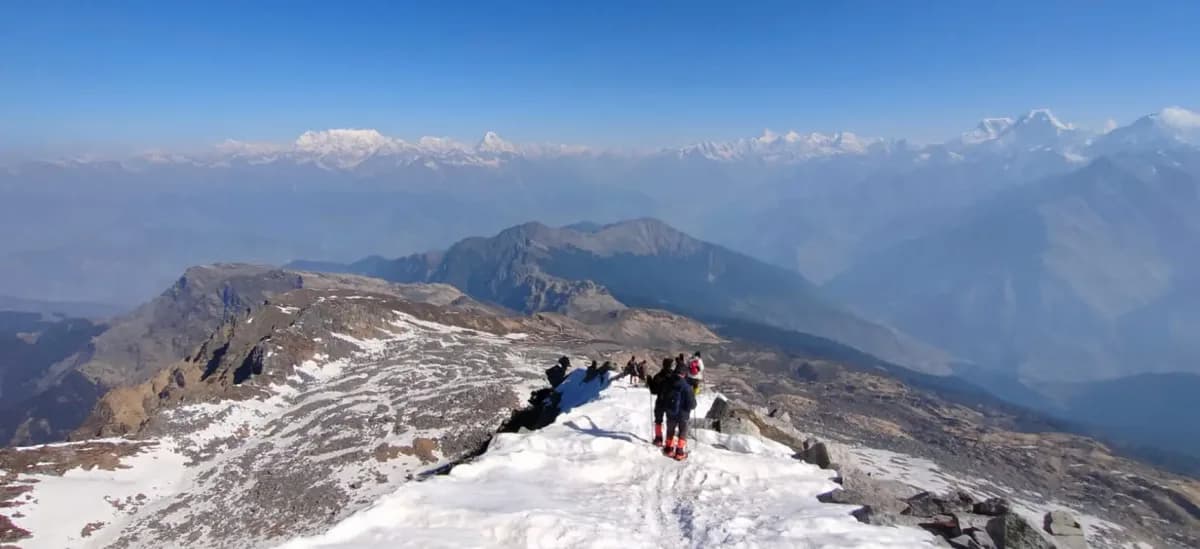 Views of Nanda Devi and Dronagiri