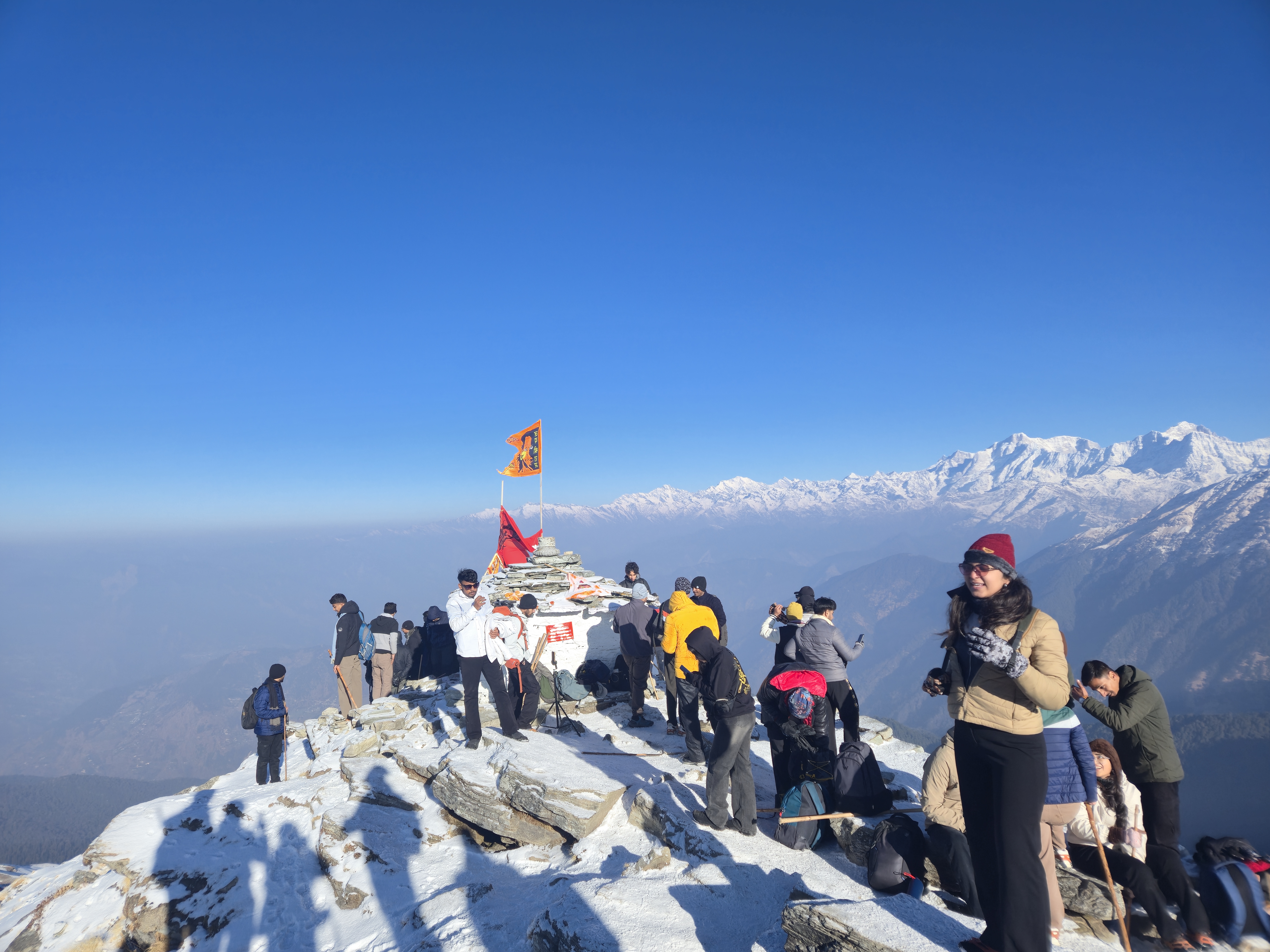 Chandrashila summit view with Himalayan panorama